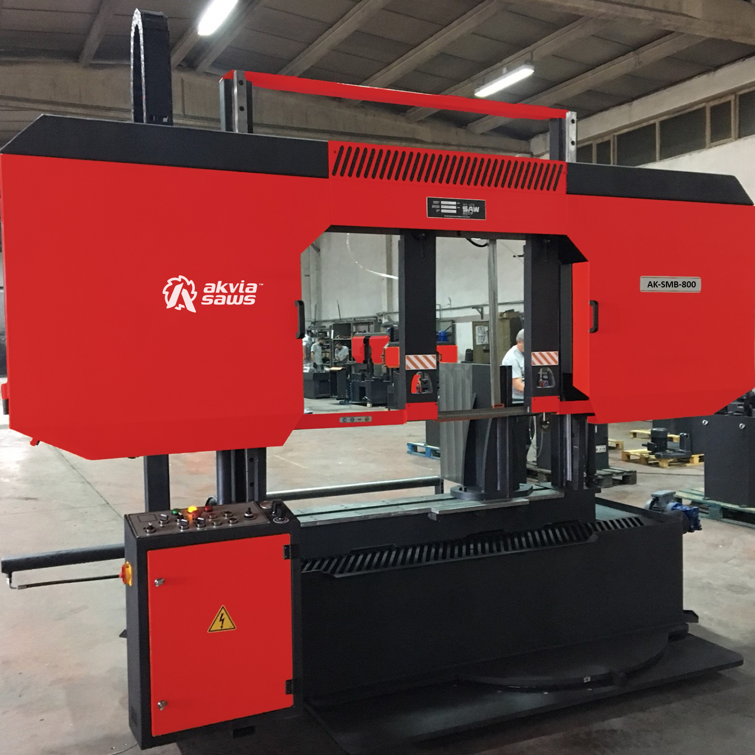 AK-SMB-800 Semi-Auto, Mitre, Double Column Band-Saw